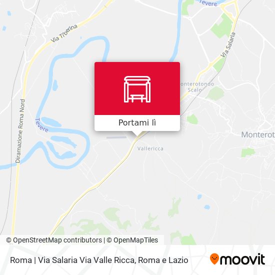 Mappa Roma | Via Salaria Via Valle Ricca