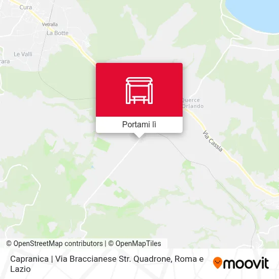 Mappa Capranica | Via Braccianese Str. Quadrone