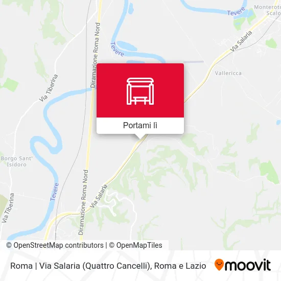 Mappa Roma | Via Salaria (Quattro Cancelli)