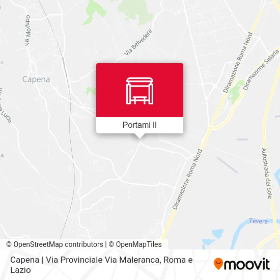 Mappa Capena | Via Provinciale Via Maleranca
