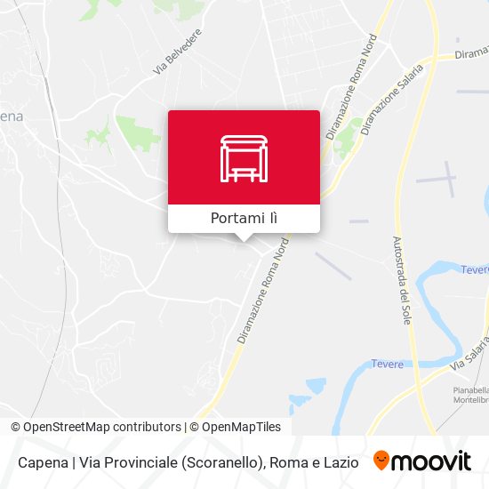 Mappa Capena | Via Provinciale (Scoranello)
