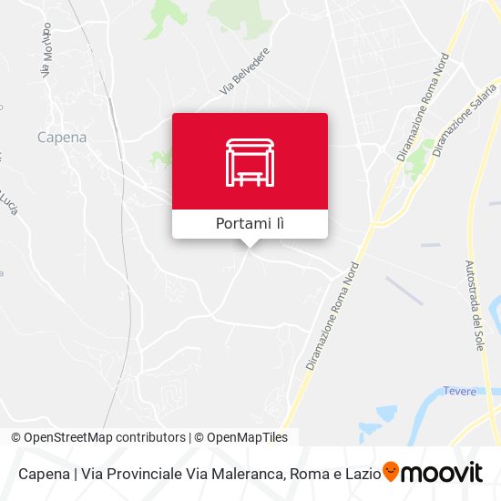 Mappa Capena | Via Provinciale Via Maleranca