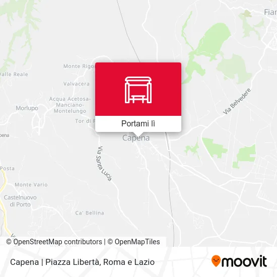 Mappa Capena | Piazza Libertà