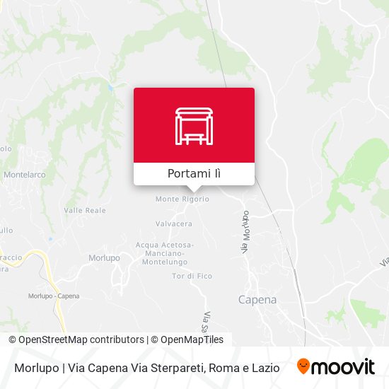 Mappa Morlupo | Via Capena Via Sterpareti