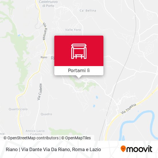 Mappa Riano | Via Dante Via Da Riano