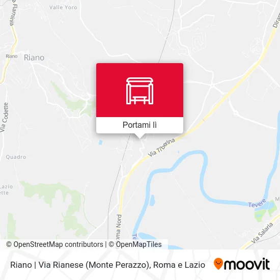 Mappa Riano | Via Rianese (Monte Perazzo)