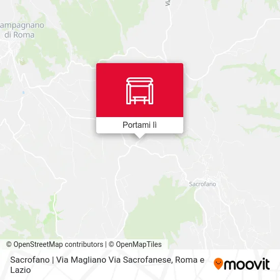 Mappa Sacrofano | Via Magliano Via Sacrofanese