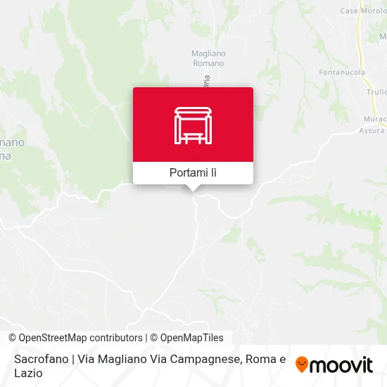 Mappa Sacrofano | Via Magliano Via Campagnese