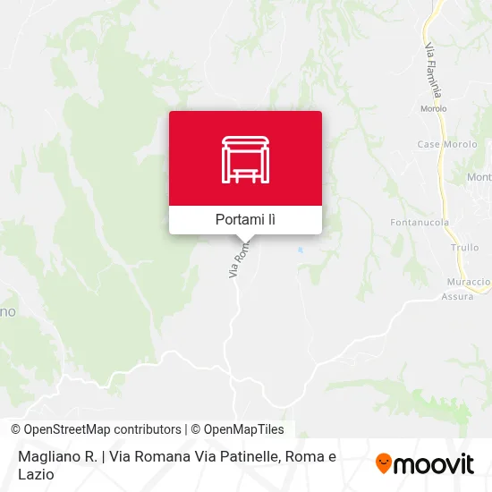 Mappa Magliano R. | Via Romana Via Patinelle