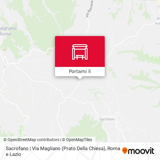 Mappa Sacrofano | Via Magliano (Prato Della Chiesa)