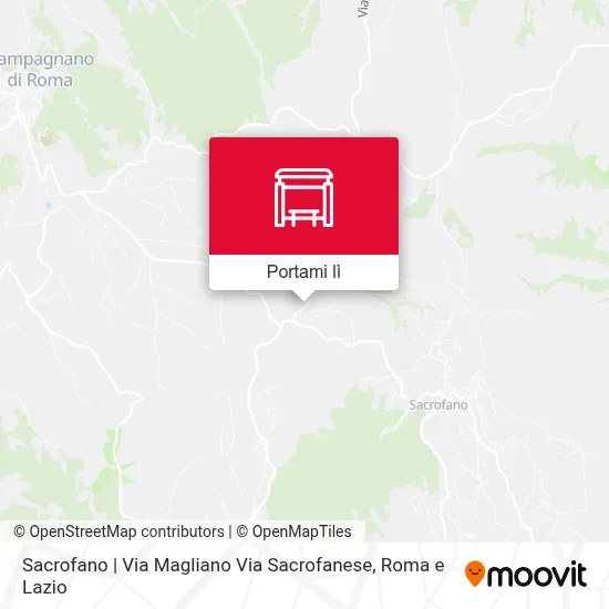 Mappa Sacrofano | Via Magliano Via Sacrofanese