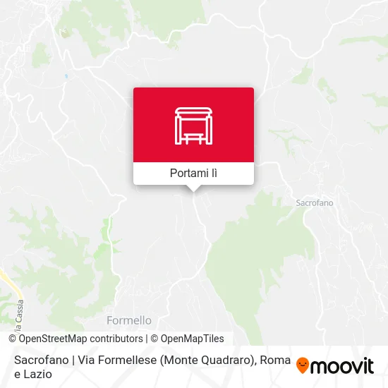 Mappa Sacrofano | Via Formellese (Monte Quadraro)