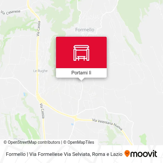 Mappa Formello | Via Formellese Via Selviata