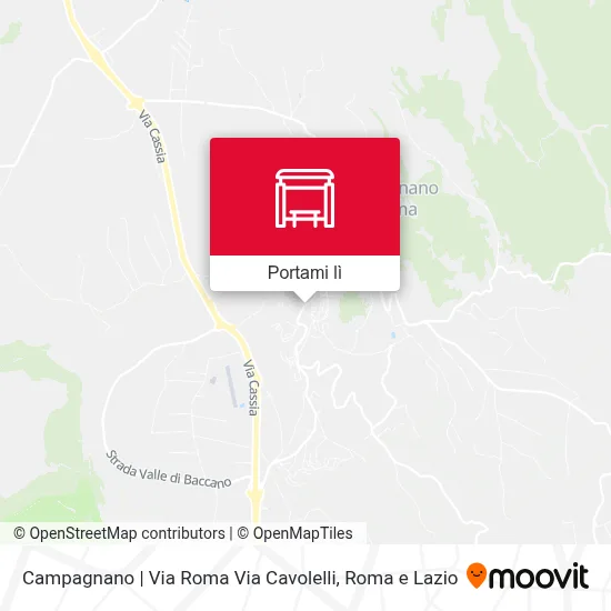 Mappa Campagnano | Via Roma Via Cavolelli