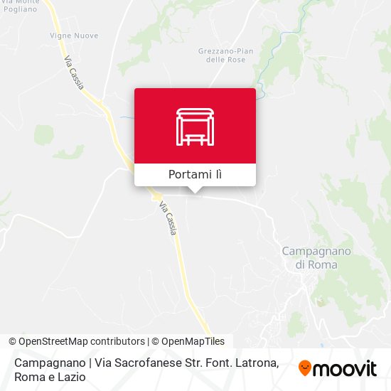 Mappa Campagnano | Via Sacrofanese Str. Font. Latrona
