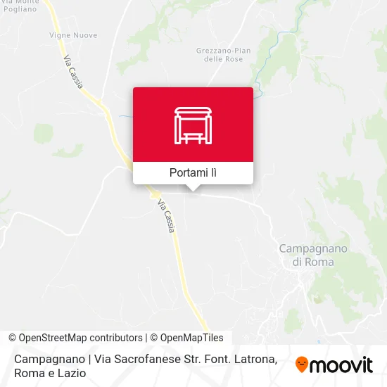 Mappa Campagnano | Via Sacrofanese Str. Font. Latrona