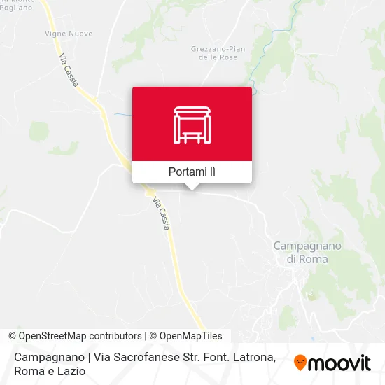 Mappa Campagnano | Via Sacrofanese Str. Font. Latrona