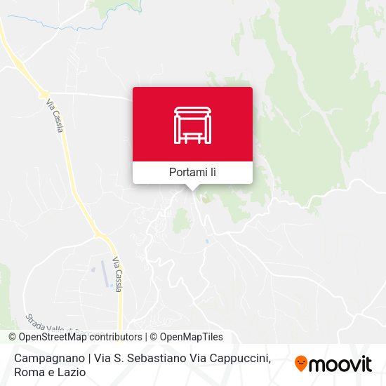 Mappa Campagnano | Via S. Sebastiano Via Cappuccini