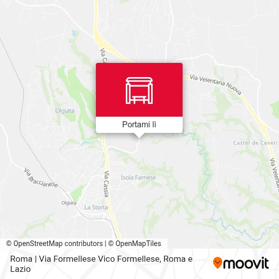 Mappa Roma | Via Formellese Vico Formellese