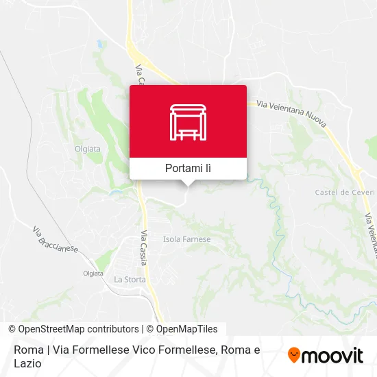 Mappa Roma | Via Formellese Vico Formellese