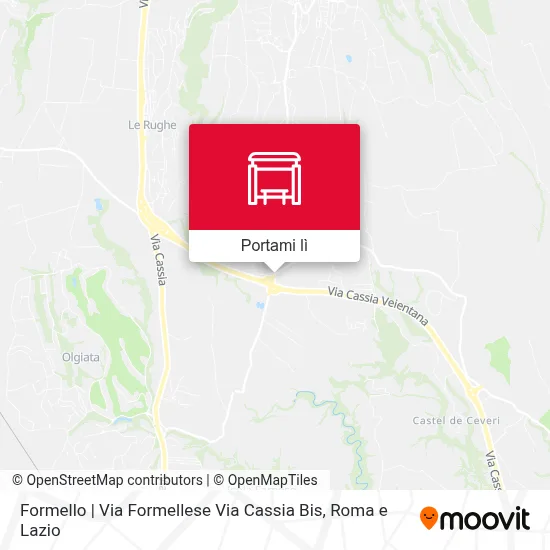 Mappa Formello | Via Formellese Via Cassia Bis
