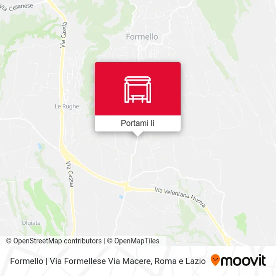 Mappa Formello | Via Formellese Via Macere