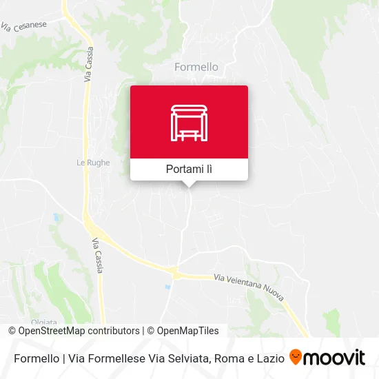 Mappa Formello | Via Formellese Via Selviata
