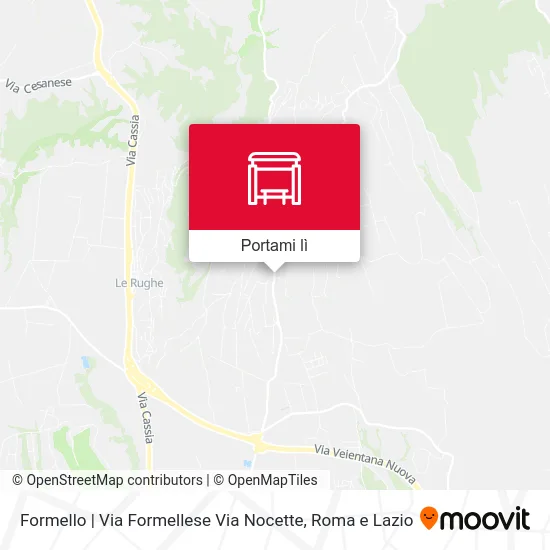 Mappa Formello | Via Formellese Via Nocette