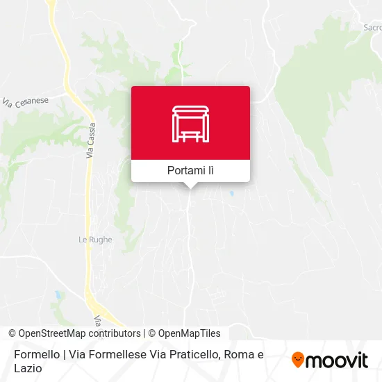 Mappa Formello | Via Formellese Via Praticello