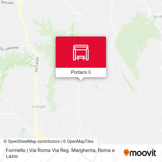 Mappa Formello | Via Roma Via Reg. Margherita
