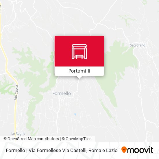 Mappa Formello | Via Formellese Via Castelli