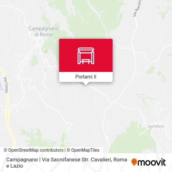 Mappa Campagnano | Via Sacrofanese Str. Cavalieri