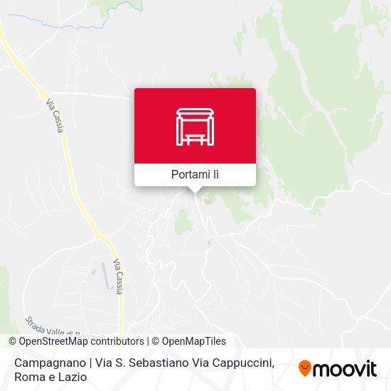 Mappa Campagnano | Via S. Sebastiano Via Cappuccini