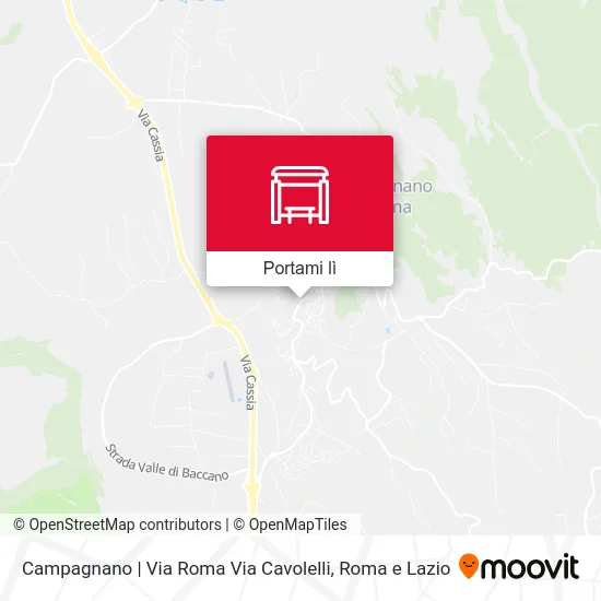Mappa Campagnano | Via Roma Via Cavolelli
