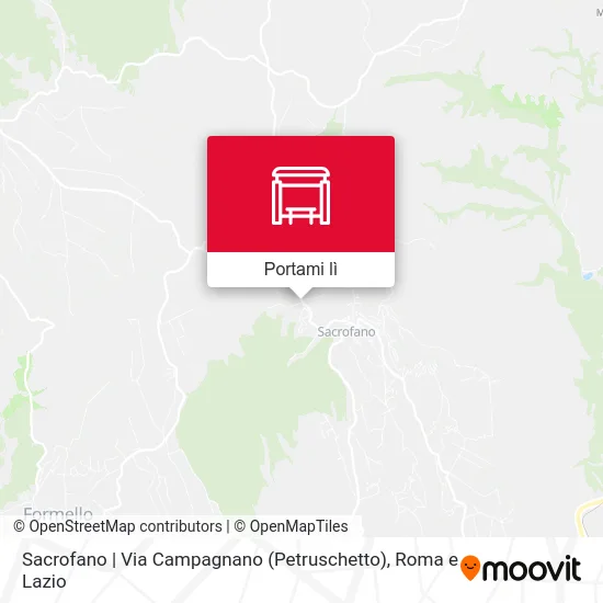 Mappa Sacrofano | Via Campagnano (Petruschetto)