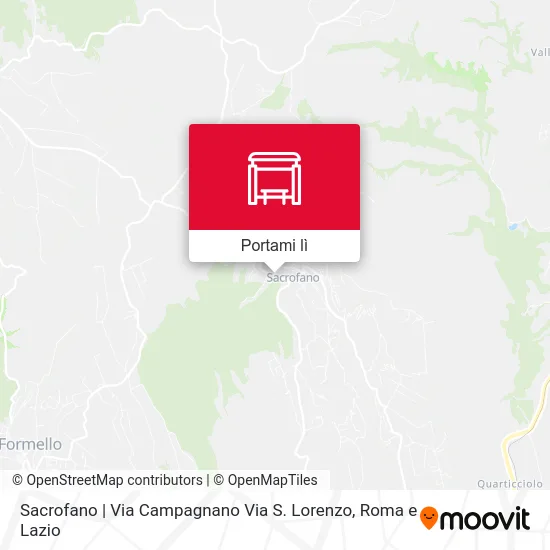 Mappa Sacrofano | Via Campagnano Via S. Lorenzo