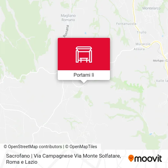 Mappa Sacrofano | Via Campagnese Via Monte Solfatare