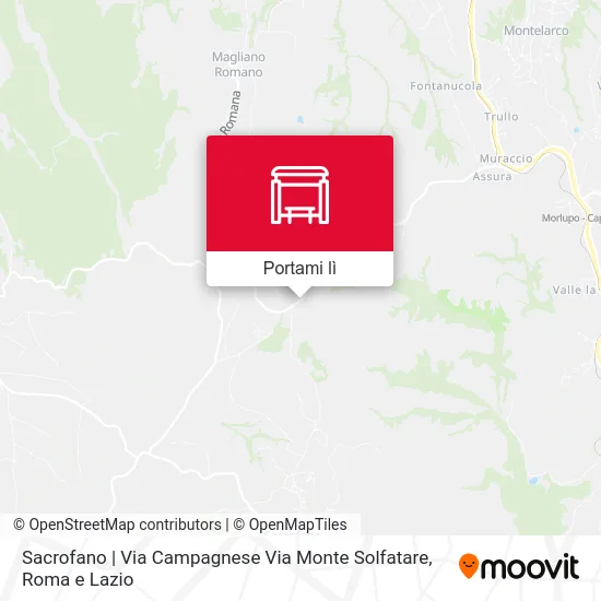 Mappa Sacrofano | Via Campagnese Via Monte Solfatare