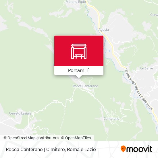 Mappa Rocca Canterano | Cimitero