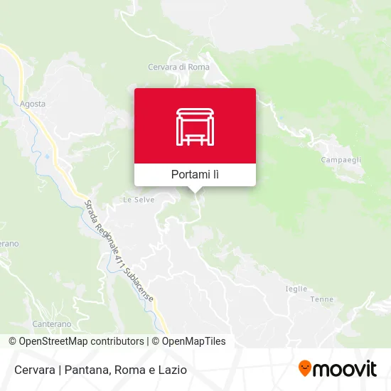 Mappa Cervara | Pantana