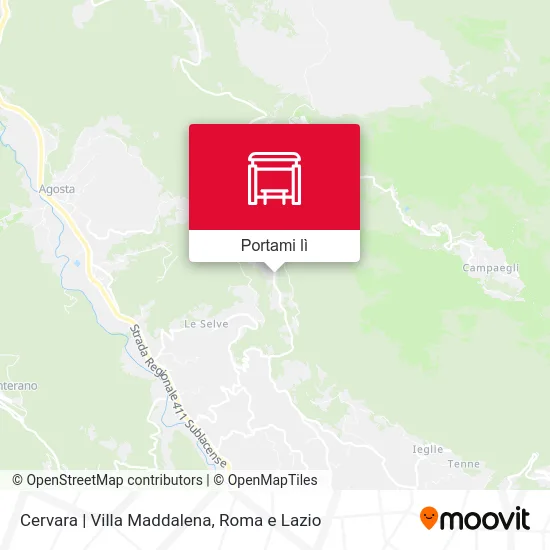 Mappa Cervara | Villa Maddalena