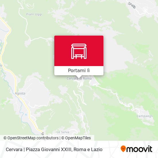 Mappa Cervara | Piazza Giovanni XXIII