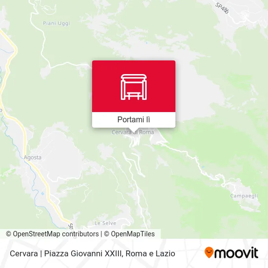Mappa Cervara | Piazza Giovanni XXIII