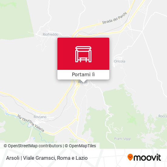 Mappa Arsoli | Viale Gramsci