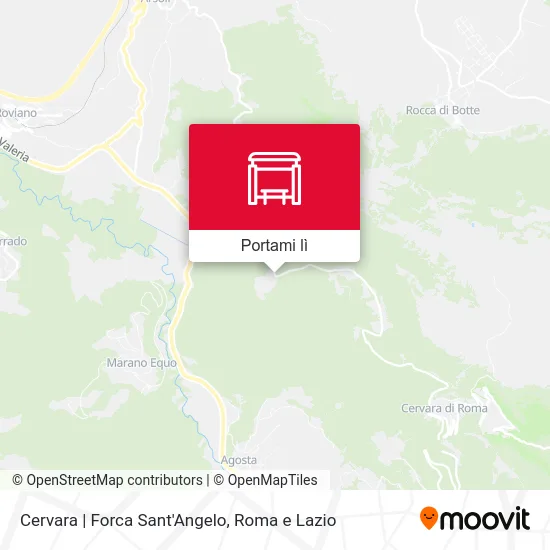 Mappa Cervara | Forca Sant'Angelo