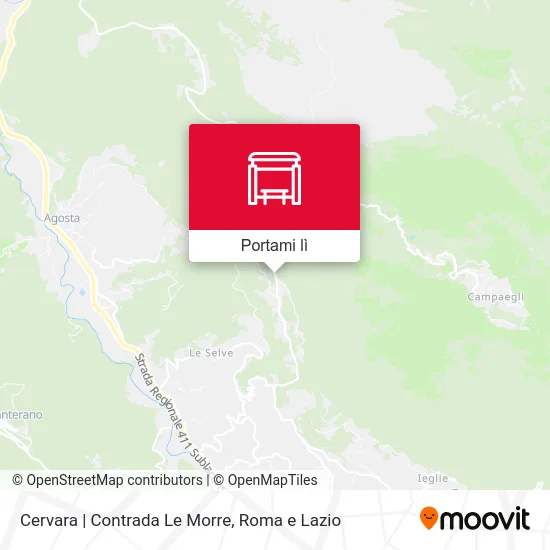 Mappa Cervara | Contrada Le Morre