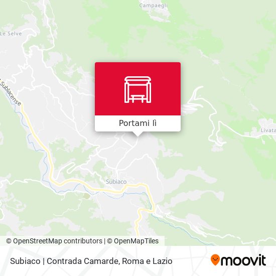 Mappa Subiaco | Contrada Camarde