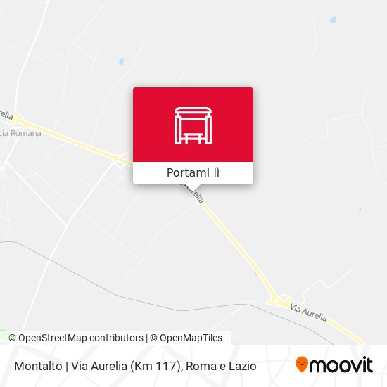 Mappa Montalto | Via Aurelia (Km 117)