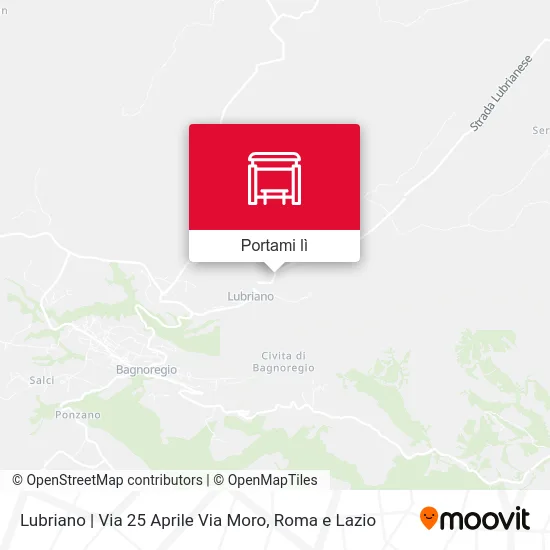 Mappa Lubriano | Via 25 Aprile Via Moro
