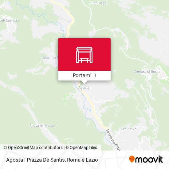Mappa Agosta | Piazza De Santis